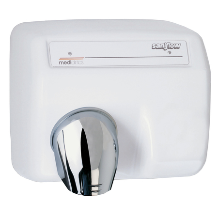 SANIFLOW AUTOMATIC HAND DRYER - WHITE CAST-IRON E85A-UL